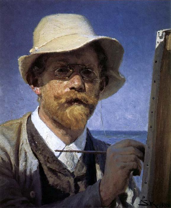Peder Severin Kroyer Self-Portrait oil painting image
